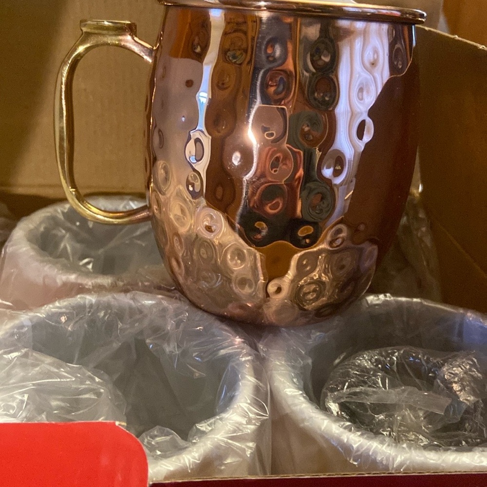 Kitchen Science Copper Moscow Mule Mugs Set
